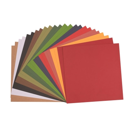 Papier cartonné texturé 30,5 × 30,5 cm – Noël – 216 g – Florence – 24 feuilles