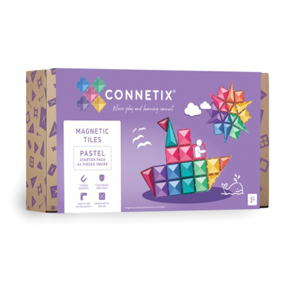 Pack 64 pièces Starter pack Pastel Connetix