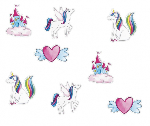 C&L Confetti de table - lot de 40 - licornes