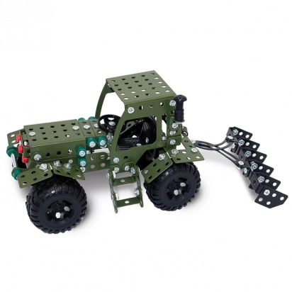 Kit de construction en métal 3D Tracteur, CHP0078, 29 x 12,8 x 12 cm Mecano