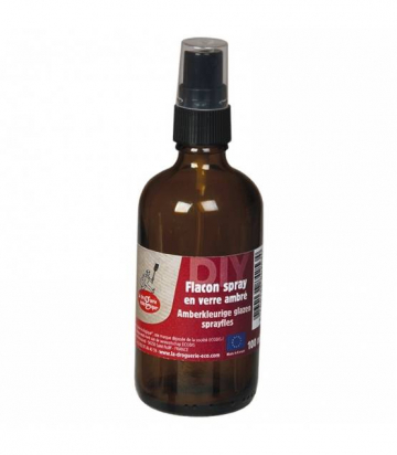 Flacon spray en verre ambré 100 ml Droguerie écologique