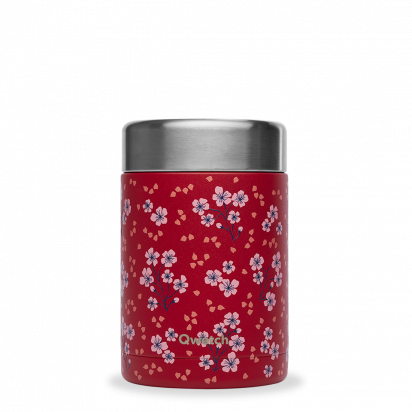 Boîte repas et soupe en inox 650 ml Hanami  rouge Qwetch