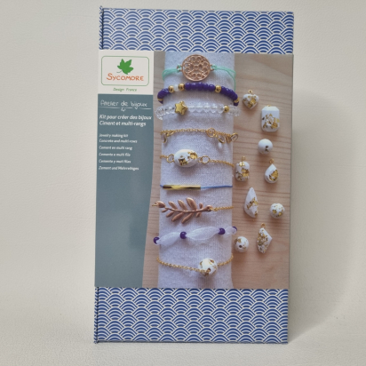 Atelier De Bijoux XL  Ciment et multi-rangs  Sycomore