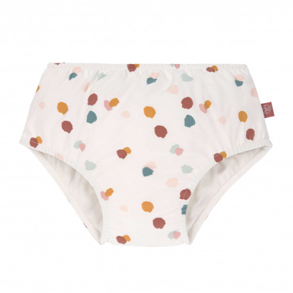 Maillot couche de bain lavable  à pois blanc Lassig