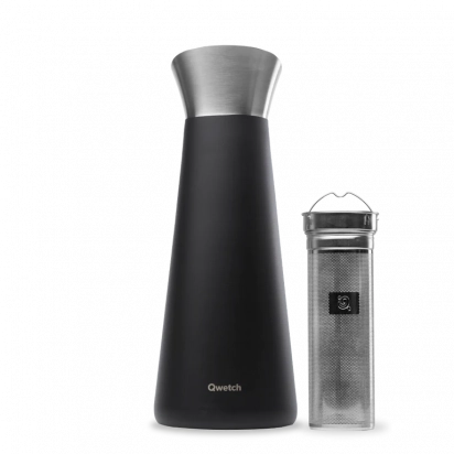 Carafe isotherme noir mat 1L Qwetch