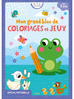 Mon grand bloc de coloriages et jeux Fleurus