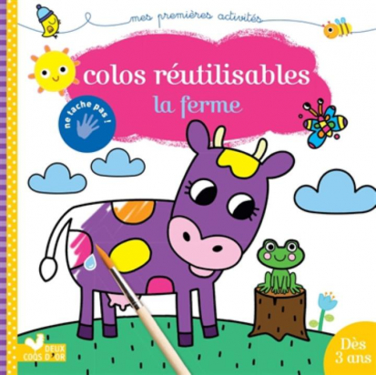 Coloriages réutilisables la ferme Deux coqs d'or