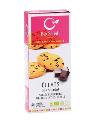 Sablés pur beurre aux éclats de chocolat Bio Soleil