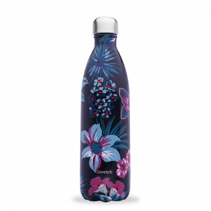 Bouteille Isotherme - 1L - Bornéo Noir - Qwetch