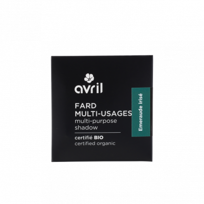 Fard à paupières Emeraude irisé Certifié bio Avril cosmétique