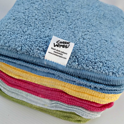 Lot de 25 lingettes lavables - Coton rainbow - Zéro Twist - Cheeky wipes