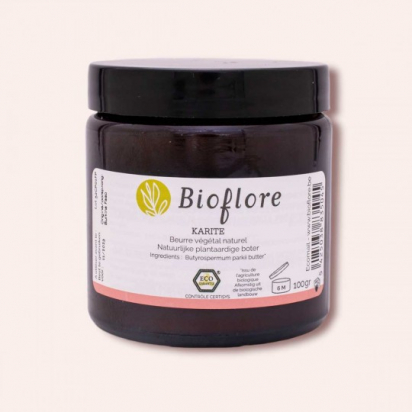 Beurre végétal de karité naturel filtré 100 gr Bioflore