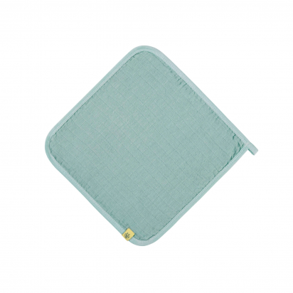 Lot de 3 Débarbouillette en gaze de coton Mint - Lassig