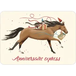 Carte Rendez-Vous Rosie Hilyer "Birthday express" Anniversaire