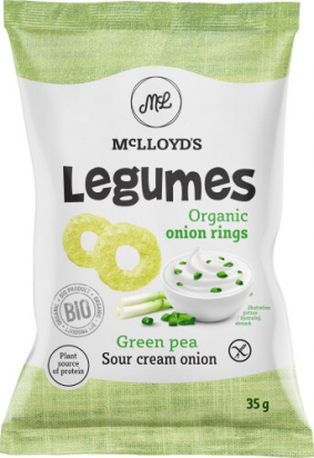 Legumes chips bio - petits pois - crème aigre - oignon 35 g