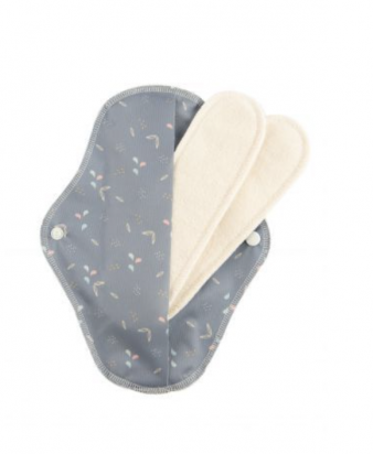 Serviette hygiénique lavable et 2 absorbants Blossom Popolini