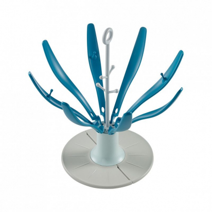 Egoutte-biberon Flower pliable Bleu Beaba
