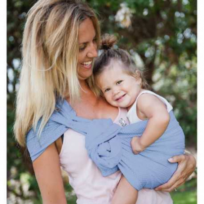 Porte-bébé Sling - SUKKIRI - BLEU ciel