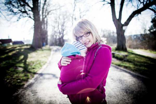 Veste de portage Sweatshirt - Hoodie - Pink - Angel Wings