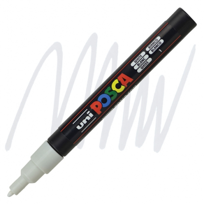 Marqueur PC3M pointe fine 0,9-1,3 mm Blanc POSCA