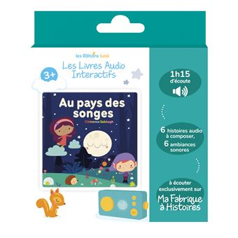 Coffret livre audio Lunii Aux pays des songes pour conteuse Lunii Ma Fabrique à Histoires