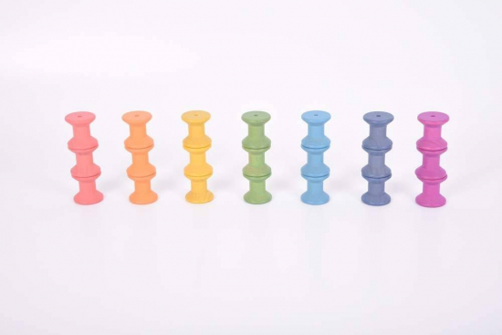 Bobines en bois Rainbow Tickit