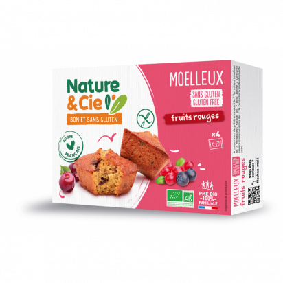 Moelleux aux fruits rouges bio 150 g Nature & Cie