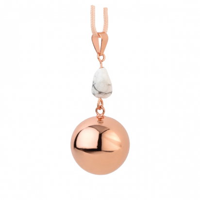 Bola rose gold white stone