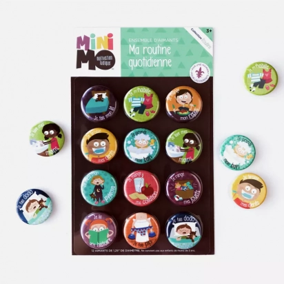 Ma routine quotidienne 12 aimants Minimo