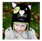 Bonnet Chat en crochet 100% coton