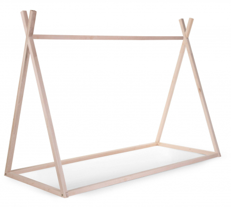 Lit cabane selon Montessori - Tipi naturel - 90x200 - Childhome