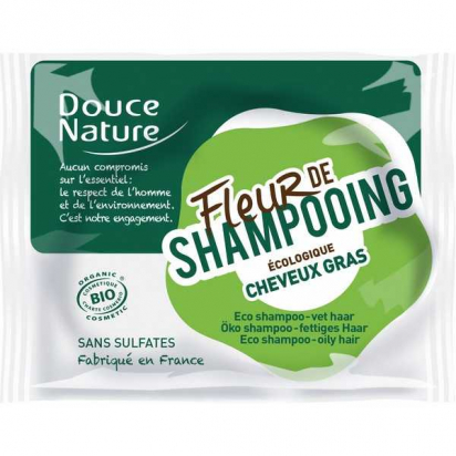 DOUCE NATURE Fleur de Shampooing Cheveux Gras - 85 g