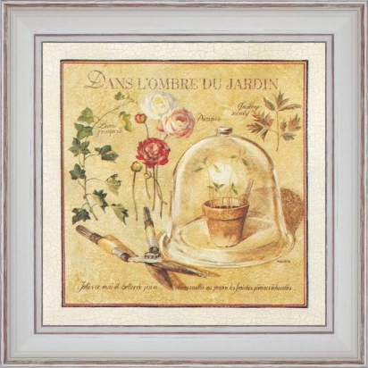 Carte postale Dans l'ombre du jardin - Pascal Cessou