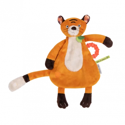 Doudou attache-tétine Tigre Tiho Dans la jungle Moulin roty