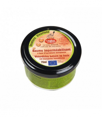 Baume imperméabilisant incolore pot en verre 75 ml La Droguerie écologique