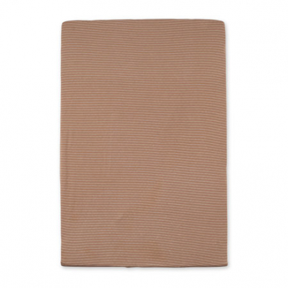Housse matelas à langer 60x85cm rayure naturel ecru twin Bemini