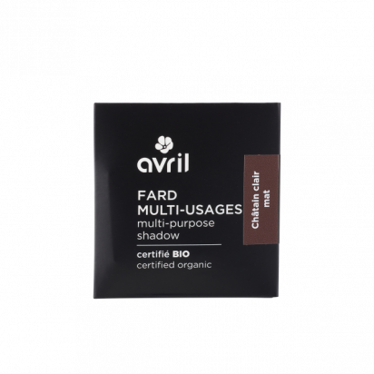 Fard à paupières et sourcils Châtain clair mat certifié bio Avril