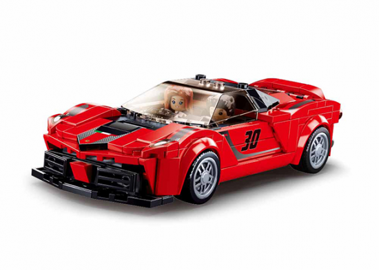 Voiture de couse italienne rouge Sluban