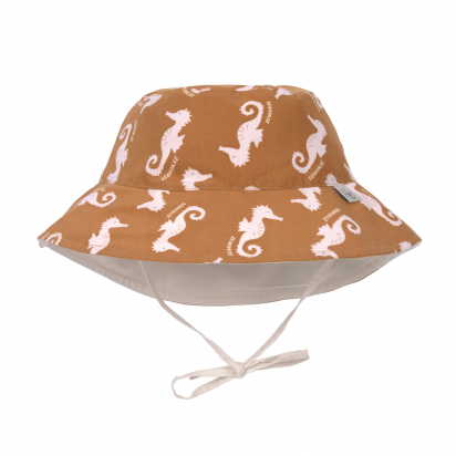 Chapeau anti-UV réversible Hippocampe caramel Lassig
