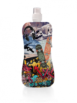 Gourde souple Skate 450 ml Aqua Vicious