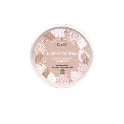Bougie de massage bio – flamme satinée kanité