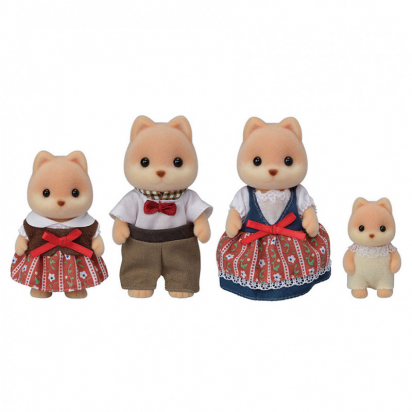 La famille chien caramel Sylvanian families