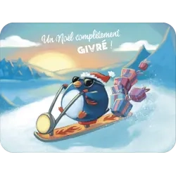 Carte C. Chaussy "Noël givré"