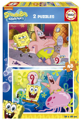 Puzzle bob l'eponge 2x48 Educa