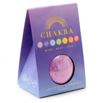 Boule de bain Chakra mauve lavande et ambre