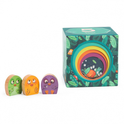 Cubes empilables Dans la jungle Moulin roty