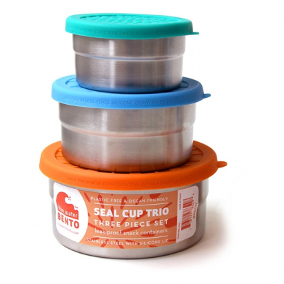 Trio boites en acier - Seal Cup Trio - Ecolunchbox