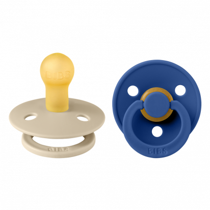 Lot de 2 tétines BIBS T1 Vanille/ Cornflower