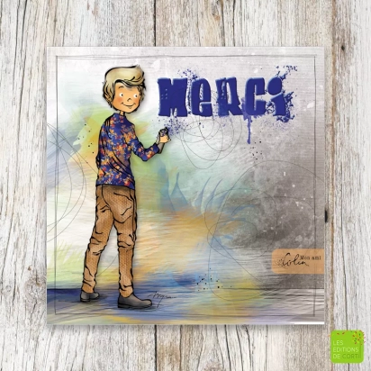 Carte Merci Mon ami Colin