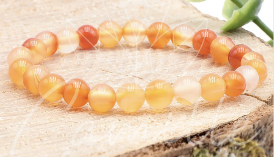 Bracelet Boule 06mm Cornaline A Petite taille